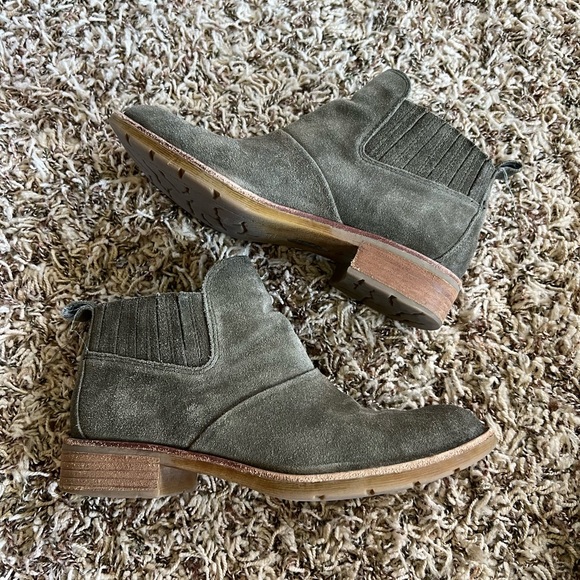 SOFFT Leather boots size 7.5 Green - Picture 1 of 7